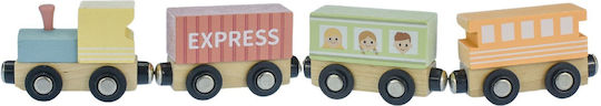 Tooky Toys Set mit Zug aus Holz für 3+ Jahre alt+ Jahre