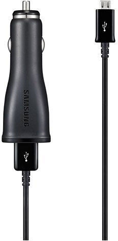 Samsung Car Charger 2A with one Port: 1xUSB with Cable Micro-USB Black Color