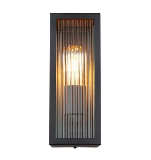 Globo Lighting Wall-Mounted Outdoor Lantern E27 IP44 12x32εκ.