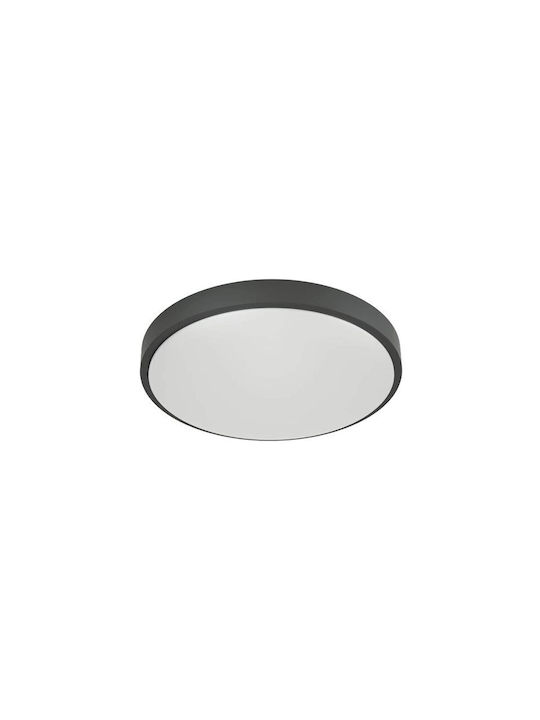 Inlight Outdoor Ceiling Flush Mount with Integrated LED in Black Color 80300340
