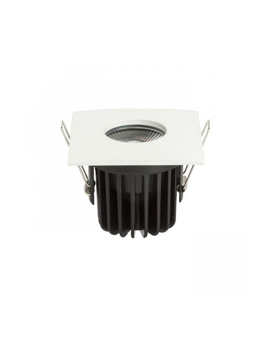 Rendl Light Studio Wasserdicht Spot Deckenleuchte für den Außenbereich mit integriertem LED in Silber Farbe R11729