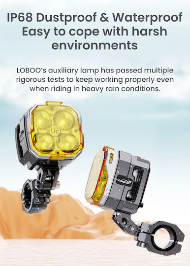Loboo L12t High&low Beam Auxiliary Lights – Pair