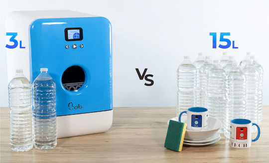 Daan Tech Ελεύθερο Πλυντήριο Πιάτων για 3 Σερβίτσια Π34xY49εκ. Μαύρο Bob