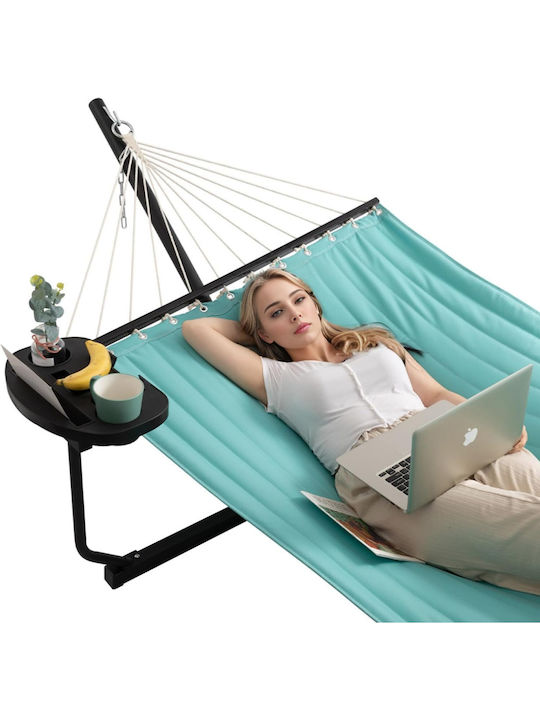Hammock Aiură King Size material textil cu suport Gri 350x120x74buc
