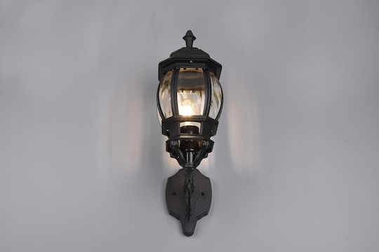Trio Lighting Επιτοίχιο Εξωτερικό Φαναράκι E27 IP44 24.5x15.5x49.5εκ.
