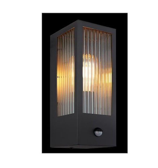 Globo Lighting Wall-Mounted Outdoor Lantern E27 IP44 12x32εκ.