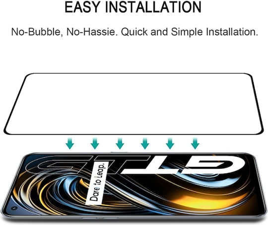 Full Glue Sticlă Temperată Realme GT 5G Neagră