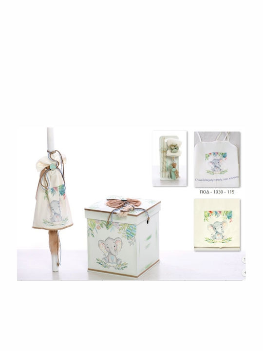 Bellissimo Set Mic De Botez Cu Temă Elefănțel SKB-1030