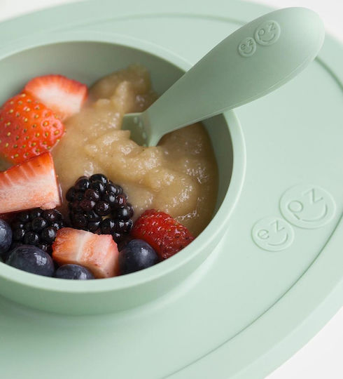 Ezpz Feeding Set Tiny made of Silicone Green 3pcs