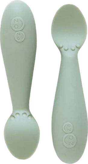 Ezpz Feeding Set Tiny made of Silicone Green 3pcs
