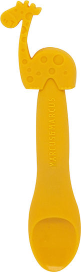 Marcus & Marcus Feeding Set Giraffe made of Silicone Yellow 3pcs for 6+ months