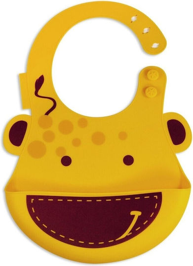 Marcus & Marcus Feeding Set Giraffe made of Silicone Yellow 3pcs for 6+ months