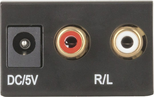 Converter RCA / Toslink Female to RCA 2x Female 1 Piece