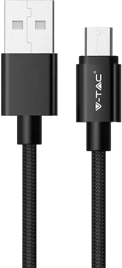 V-TAC Platinum Regular USB 2.0 to micro USB Cable Μαύρο 1m 8488 1τμχ