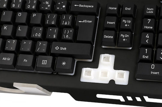Yenkee YKB 3200 Shadow Gaming Tastatur mit RGB-Beleuchtung (Englisch US)