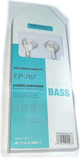 Treqa Căști in ear Earbuds EP-767 Negru
