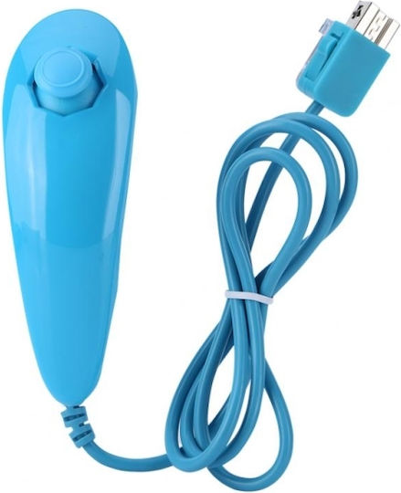 Remote με NunChuck Ασύρματο Gamepad για Wii Blue