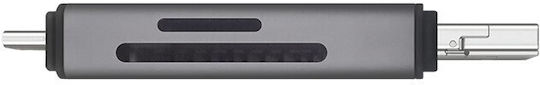 Savio Card Reader Γκρι