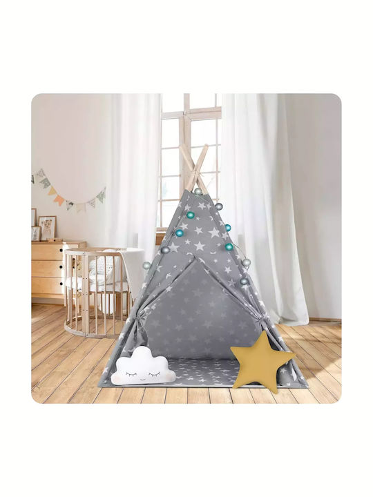 Nukido Indian Play Tent Gray for 3 Years and Up