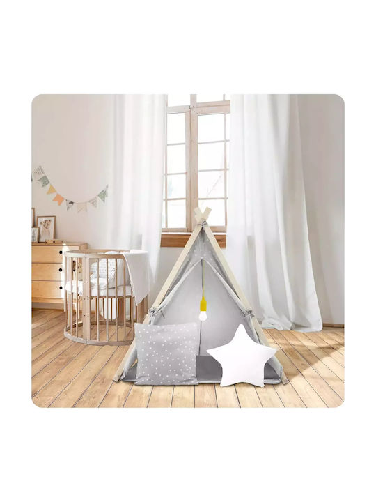 Nukido Kids Indian Play Tent Gray for Ages 3 and Up