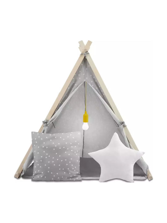 Nukido Kids Indian Play Tent Gray for Ages 3 and Up