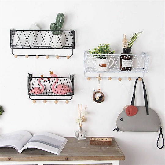 Hanging Shelf Hangers White Dimensions 25.5 X 16.5 X 12 Cm Hanging Shelf Hangers White Dimensions 25.5 X 16.5 X 12 Cm