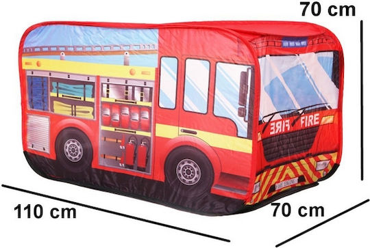 Cort pentru Copii Vehicul Pop Up Pompieri Roșu