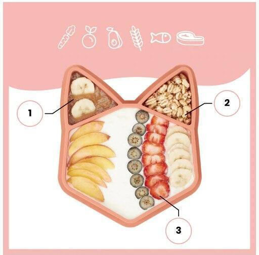 Babymoov Baby Food Plate made of Silicone Orange