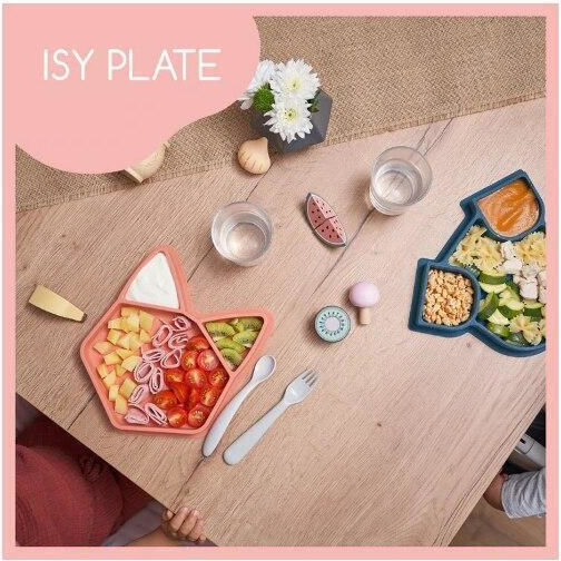 Babymoov Baby Food Plate made of Silicone Orange