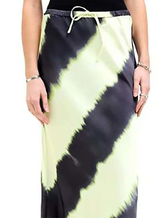 Σατέν Maxi Φούστα Pale Green