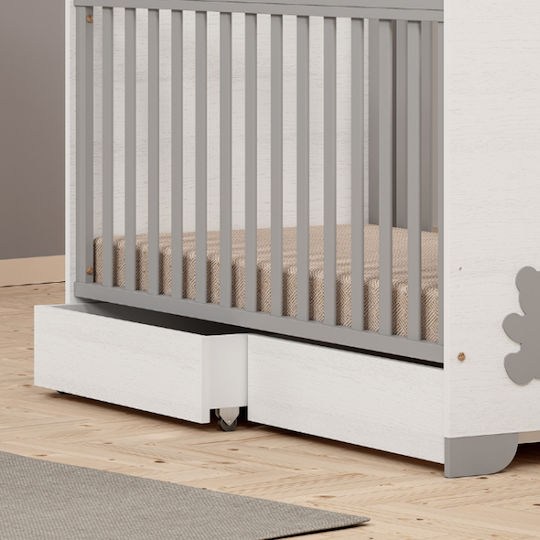 Casababy Βρεφικό Αξεσουάρ Panda Συρτάρια Κούνιας σε Λευκό Χρώμα
