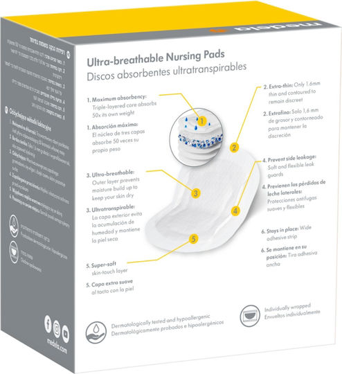 Medela Safe & Dry Breast Pads 60pcs