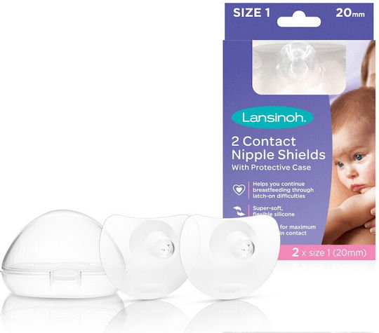 Lansinoh Medium Washable Nipple Shields 2 Pieces