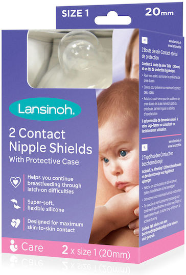 Lansinoh Medium Washable Nipple Shields 2 Pieces