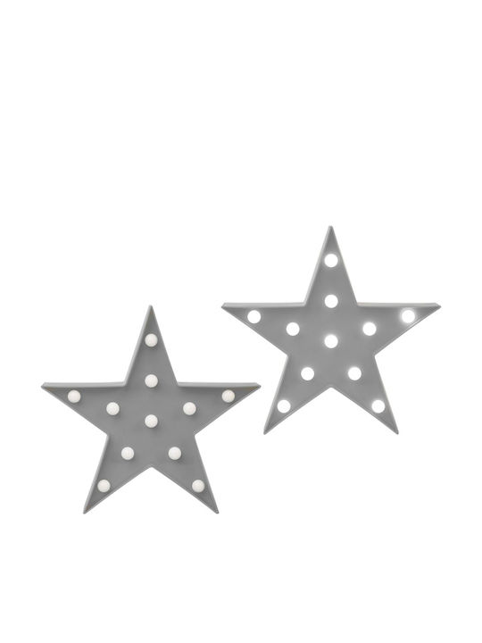 Kiokids Παιδικό Φωτιστικό Τοίχου Led Star Grey