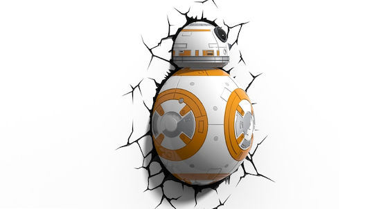 3DLightFX Παιδικό Φωτιστικό Τοίχου Led Πλαστικό Star Wars