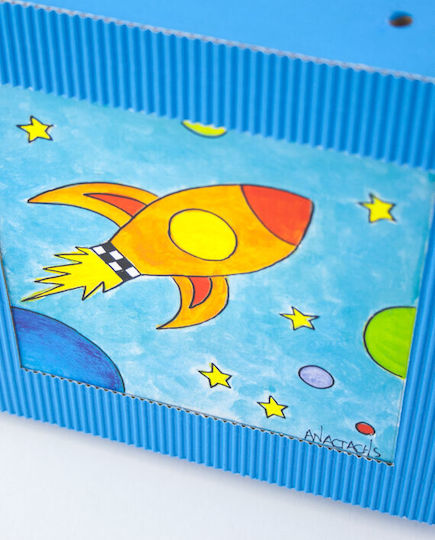 Harti Harti Wooden Kids Wall Light Wall Light Rocket Small