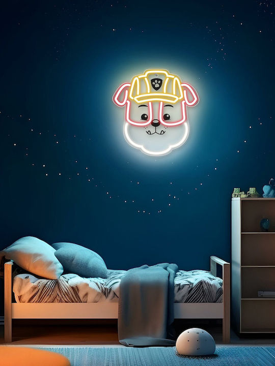Paw Patrol Παιδικό Φωτιστικό Τοίχου Led Πλαστικό
