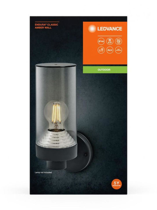 Ledvance Wall-Mounted Outdoor Light E27 IP44 11.6x29.5x11.5εκ.