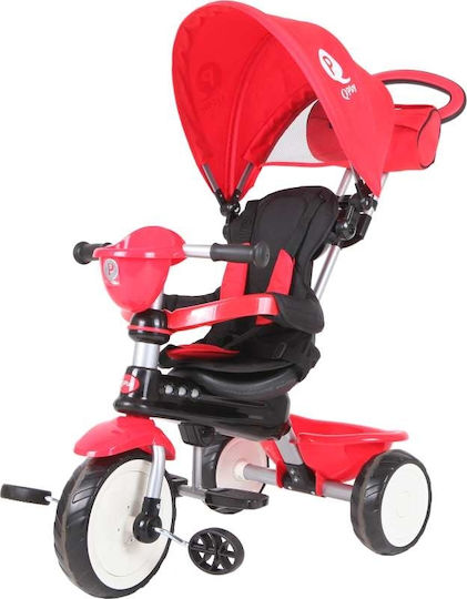 Q Play Comfort Convertible with Parental Handle 4 in 1 for 10 Months Red