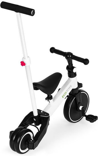 Ecotoys Push Cu Mâner Pentru Părinți Pentru 3-5 Ani Negru-Alb