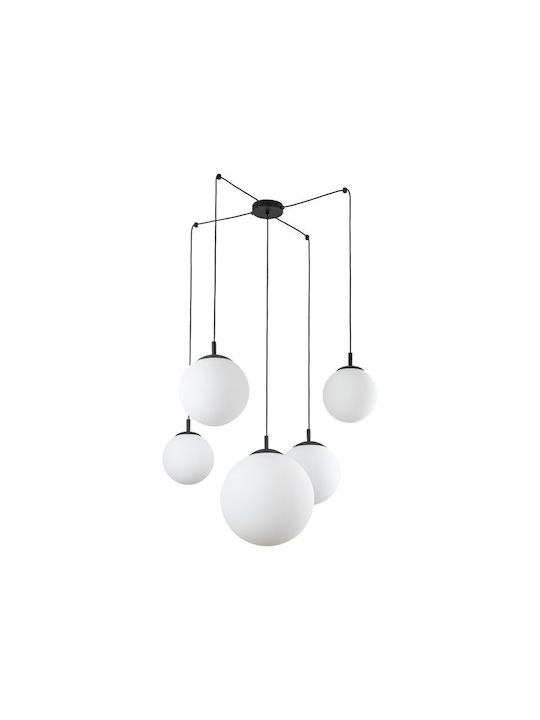 TK Lighting Hängelampe Gray für 5 Lampen E27 400x400cm.