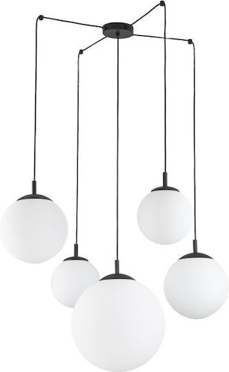 TK Lighting Hängelampe Gray für 5 Lampen E27 400x400cm.