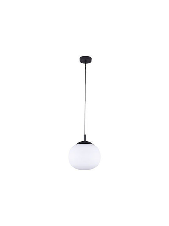 TK Lighting Висящо Осветително Тяло Черен с Цокъл E27 25x25см.