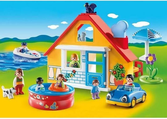 Playmobil 123 Ferienhaus mit Boot und Auto für 1.5+ Jahre 9527