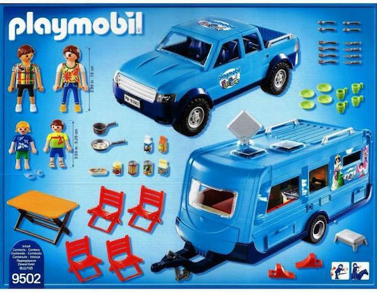 Playmobil Family Fun Pickup with Caravan για 4 ετών