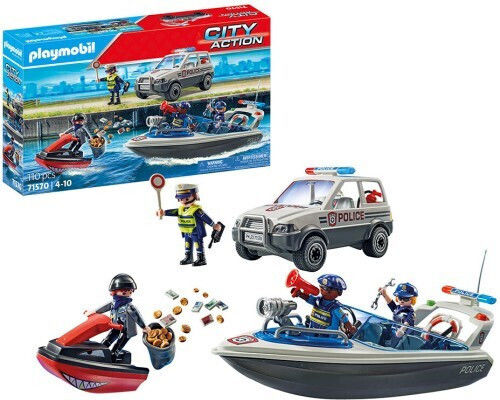 Playmobil City Action Police Poscig on the Water for 4-10 years old