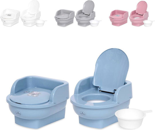 Lorelli Potty Bowl Bear with Lid Blue up to 15kg