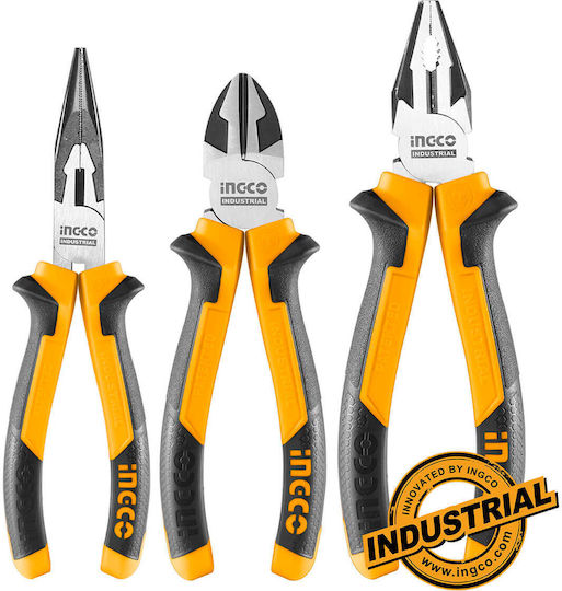 Ingco Pliers set Electrician Length 200mm 3pcs