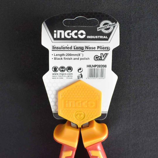Ingco Μυτοτσίμπιδο Ίσιο Ηλεκτρολόγου Μήκους 200mm